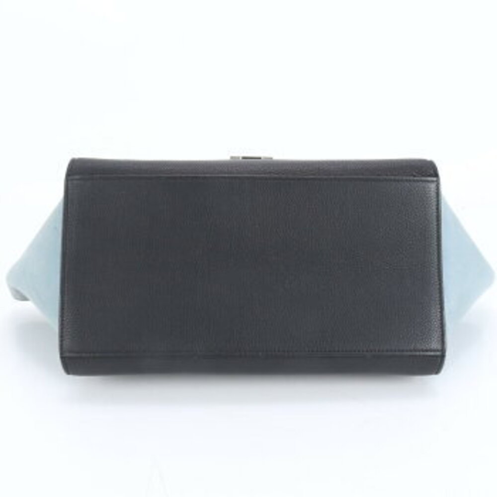 Celine Trapeze leather handbag tote black CEM - Picture 5 of 9